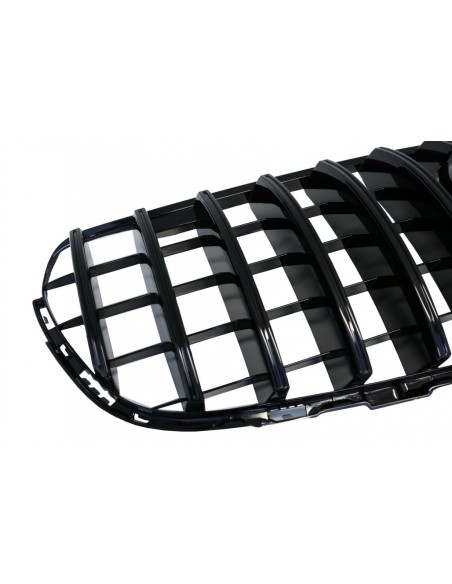 Griglia centrale anteriore per Mercedes GLC X253 C253 (15-18) GTPanamericana Design tutto il nero