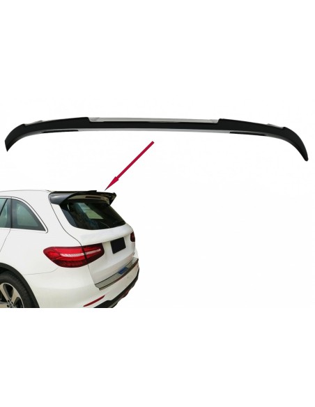 Tetto posteriore Spoiler Wing Add-on per Mercedes GLC X253 SUV (15-up) Piano Nero