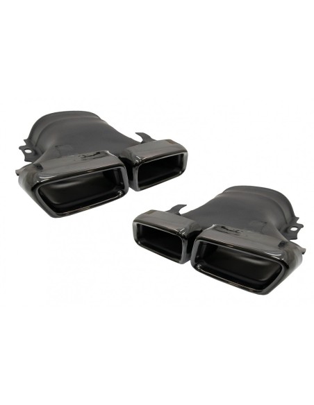 Silenziatore di scarico Suggerimenti per Mercedes E-Class W213 (16-up) E63 Design GLC SUV X253 GLC Coupe C253 (15-17) Nero