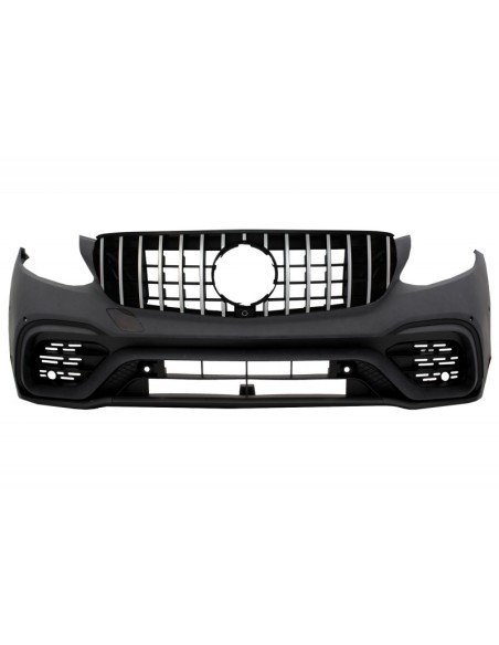 Paraurti anteriore w/ spoiler del tetto posteriore per Mercedes GLC X253 SUV (15-19) GLC 63 Design