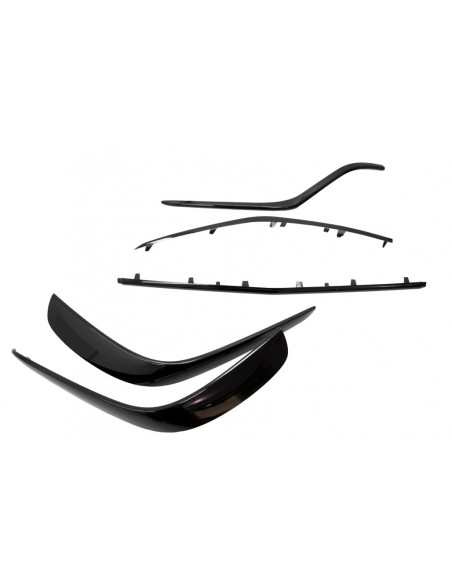 Spoiler anteriore Splitter Flaps Flics per Mercedes GLE Coupe C292 (15-18) Piano Nero