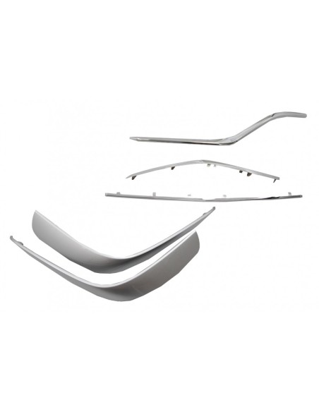 Spoiler anteriore Splitter alette Flics guarnire Chrome per Mercedes GLE Coupe C292 (15-18)