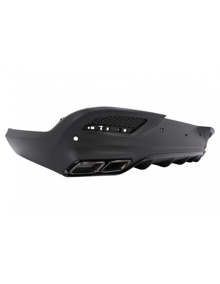Diffusore posteriore w/ scarico per Mercedes GLE Coupe C292 Sport Line (15-19) Notte pacchetto GLE63 Design