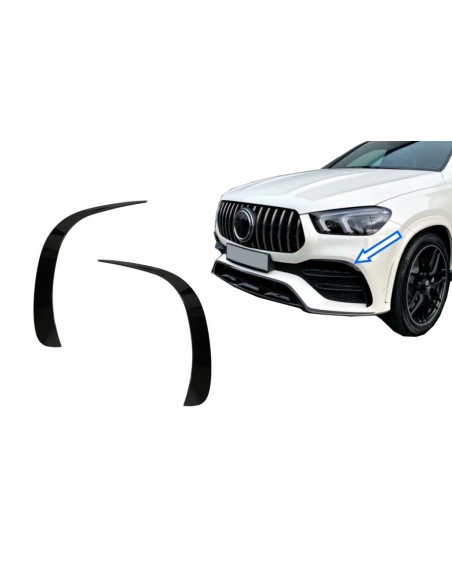 Paraurti anteriore alette laterali Flics per Mercedes GLE W167 GLE Coupe C167 (19-up) solo per AMG Sport linea paraurti GLE53