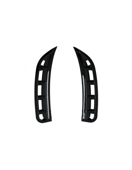 Paraurti anteriore alette laterali Flacs per Mercedes GLE W167 SUV GLE Coupé C167 Sport Line (19-Up) Piano Nero