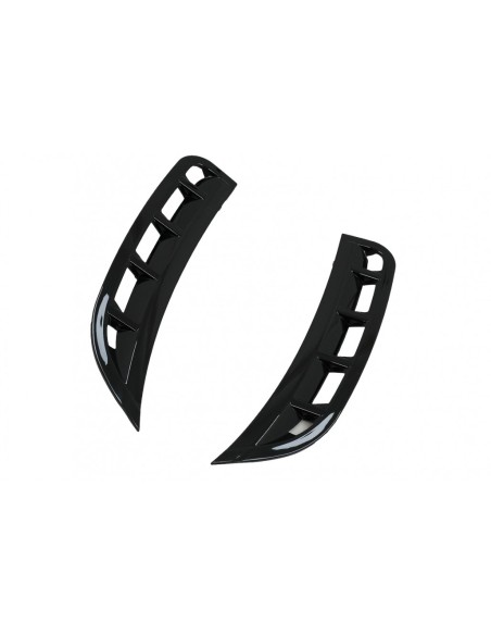 Paraurti anteriore alette laterali Flacs per Mercedes GLE W167 SUV GLE Coupé C167 Sport Line (19-Up) Piano Nero