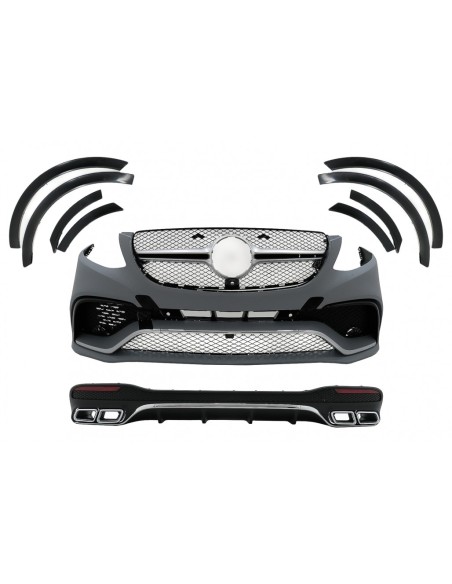 Kit carrozzeria per personalizzare l'aspetto della Mercedes GLS-Class X166 (16-up) con design GLS63