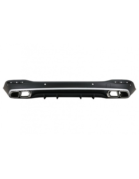 Il diffusore posteriore w/argento si capovolge per la linea di sport di Mercedes GLE W167 SUV V167 (19-Up) GLE 63 progetta