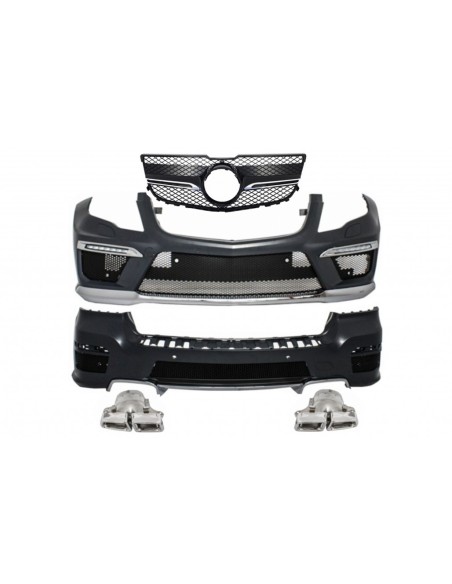 Kit completo w/ griglia anteriore argento per Mercedes GLK X4 (13-15) Facelift Design