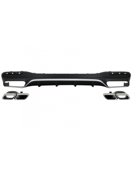 Paraurti posteriore diffusore d'aria w/ scarico per Mercedes GLS classe X166 SUV Facelift (09.15-19) GLS63 Design