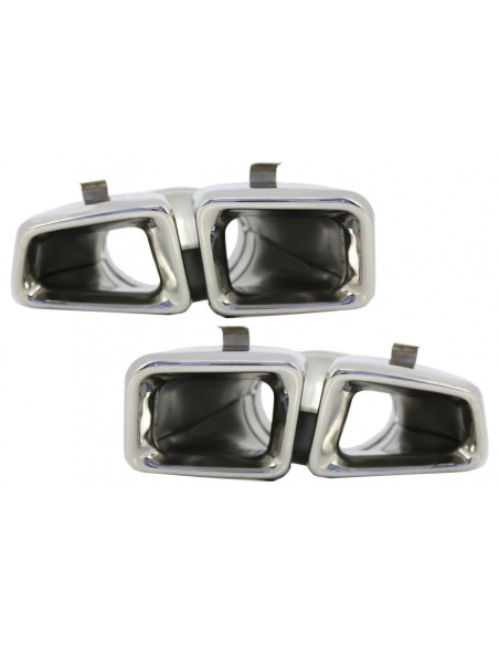 Silenziatore di scarico Suggerimenti per Mercedes M-Class W166 (12-15) CLS-Class W218 Facellift CLS63 Chrome Edition