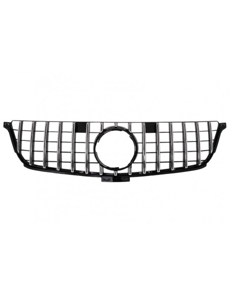 Griglia anteriore per Mercedes ML-Class W166 (12-14) GT-R Panamericana Design nero cromato