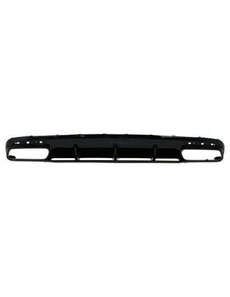 Paraurti posteriore diffusore d'aria w/ nero per Mercedes S-Class C217 Coupé (14-) S63 Facelift Design