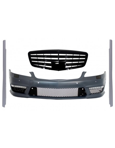 Gruppo paraurti anteriore completo w/ griglia centrale per Mercedes S-Class W221 (05-10) S63 S65