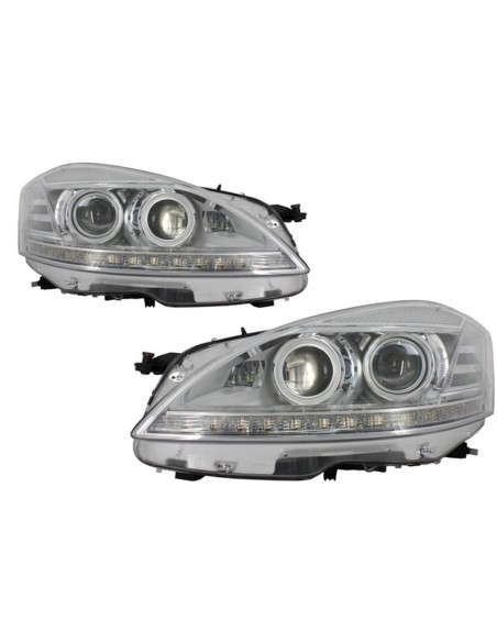 Kit completo w/ griglia anteriore Piano Assemblea specchio completo per Mercedes S-Class W221 (05-09)Facelift Design