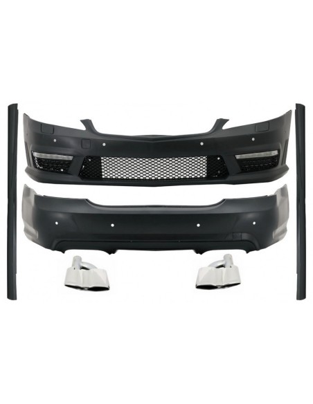 Kit per Mercedes S-Class W221 (05-11) LWB lato gonne scarico silenziatore suggerimenti