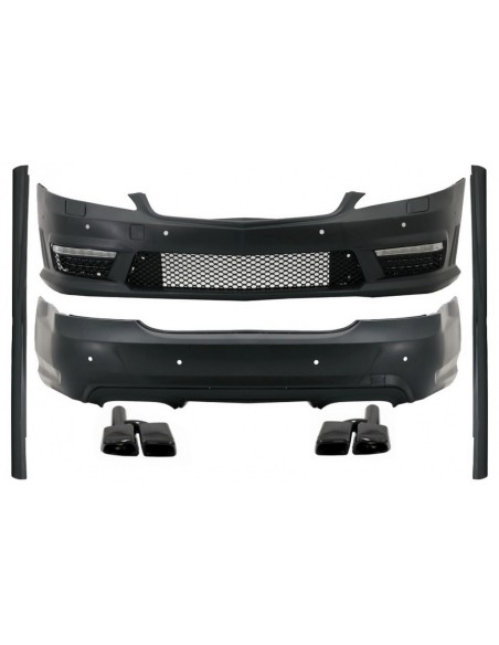 Kit completo per Mercedes S-Class W221 (05-11) LWB w/ scarico nero