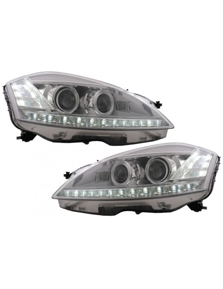 Fari a LED per Mercedes Classe S W221 (05-09) Facelift Look LHD