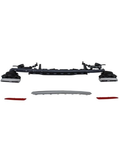 Diffusore d'aria scarico per Mercedes S-Class W222 Sport Line pacchetto (13-06.17) S65 Design
