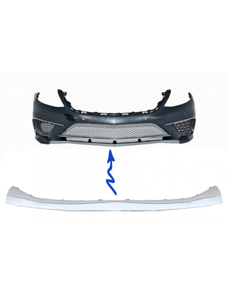 Piatto superiore del labbro del paraurti anteriore cromato per MERCEDES Benz S-Class W222 (13-up) S65 Design