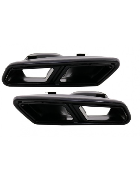 Silenziatore di scarico Suggerimenti per Mercedes S-Class W222 E-Class W212 Facelift CLS W218 SL-Class R231 E63 S65 Design Nero