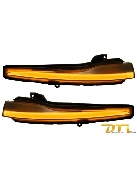 LED Mirror Turn Signal Light Marker Lamp per Mercedes C-Class W5 (14-18) E-Class W213 (16 -18) S-Class W222 Smoke