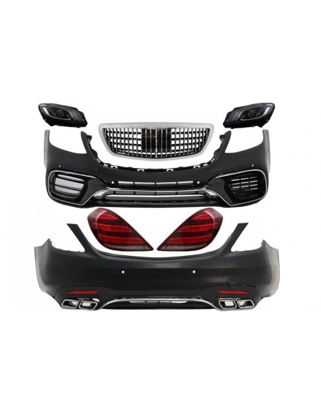 Kit per Mercedes S-Class W222 Facelift (13-06.17) S63 Look w/ LED Luci