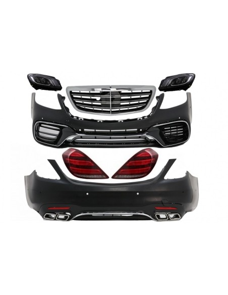 Kit per Mercedes S-Class W222 Facelift (13-06.17) S63 Design w/ LED Luci