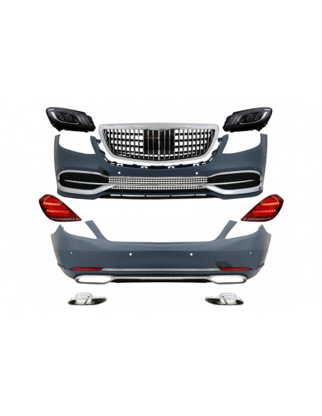 Kit convesione per Mercedes S-Class W222 Facelift (13-17) w/ fari e fanali posteriori Full LED