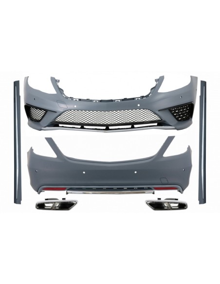 Kit w/ scarico Chrome per Mercedes S-Class W222 (13-06.17) S63 Design