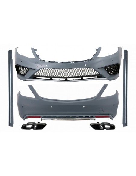 Kit w/ scarico nero per Mercedes S-Class W222 (13-06.17) S63 Design