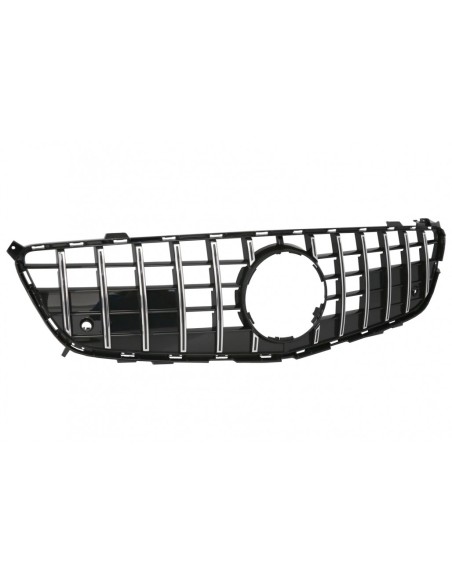 Griglia anteriore per Mercedes SL-Class R231 (12-16) GT-R Panamericana Design Nero Cromo