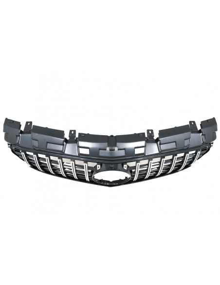 Griglia anteriore per Mercedes SLC-Class R172 Facelift (16-19) GT-R Panamericana Design Nero Cromo
