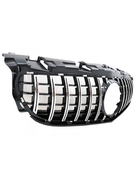 Griglia anteriore per Mercedes SLC-Class R172 Facelift (16-19) GT-R Panamericana Design Nero Cromo