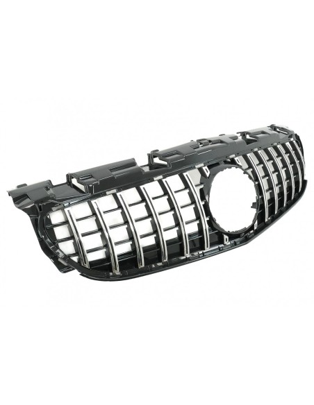 Griglia anteriore per Mercedes SLC-Class R172 Facelift (16-19) GT-R Panamericana Design Nero-Cromo