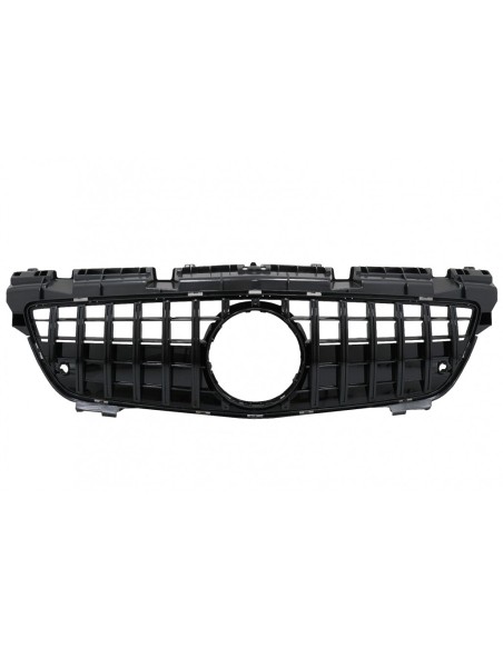 Griglia anteriore w/ griglia inferiore per Mercedes SLK-Class R172 (11-15) GT-R Panamericana Design Nero