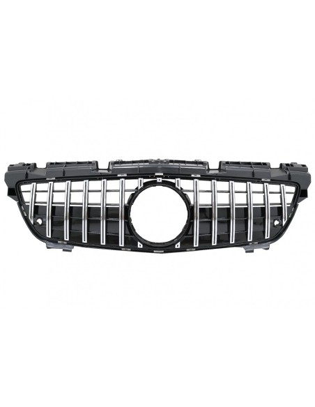 Griglia anteriore w/ Griglia inferiore Mesh per Mercedes SLK R172 (11-15) GT-R Panamericana Design Chrome