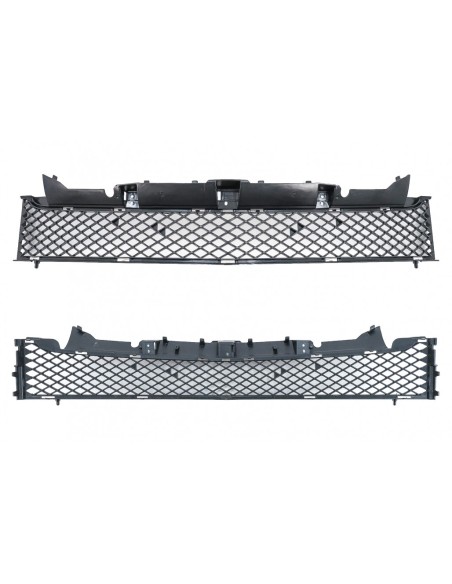 Griglia anteriore w/ griglia inferiore per Mercedes SLK-Class R172 (11-15) GT-R Panamericana Design Nero