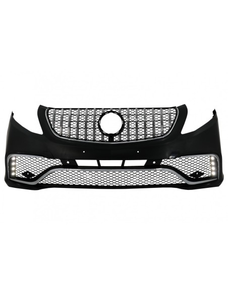 Kit per Mercedes V-Class W447 (14-Up) w/ griglia centrale e piastra piede tronco