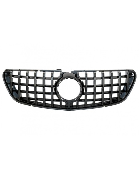 Griglia centrale per Mercedes Classe V W447 (14-03.19) GTPanamericana Design Tutto Nero