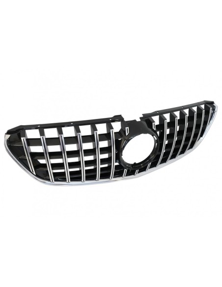 Griglia centrale per Mercedes V-Class W447 (14-03.19) GTPanamericana Design Nero Cromo