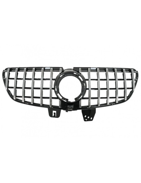 Griglia centrale per Mercedes V-Class W447 Facelift (-Up) GTPanamericana Design Nero Cromo