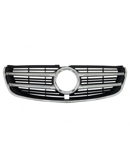 Griglia centrale per Mercedes V-Class W447 (14-03.19) Cromo nero