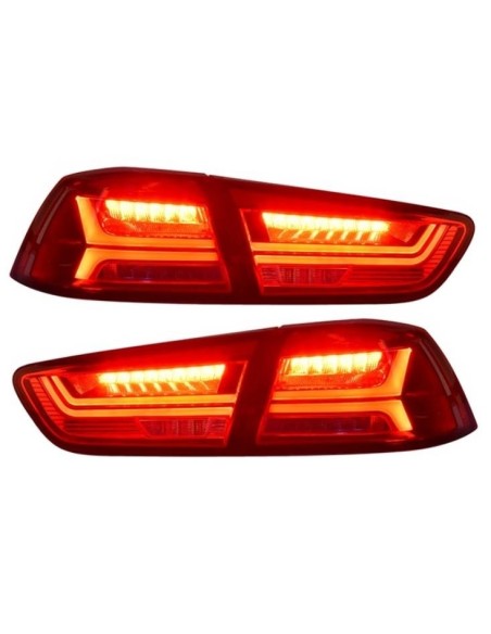 Fanali posteriori a LED per MITSUBISHI Lancer (08+) EVO X (08+) Luce di svolta dinamica scorrevole