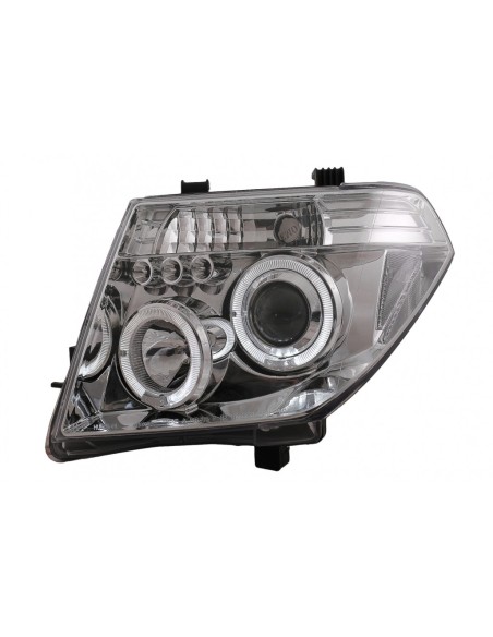 Angelo occhi fari per Nissan Navara D40 (04-09) Pathfinder R51 (05-08) Cromo