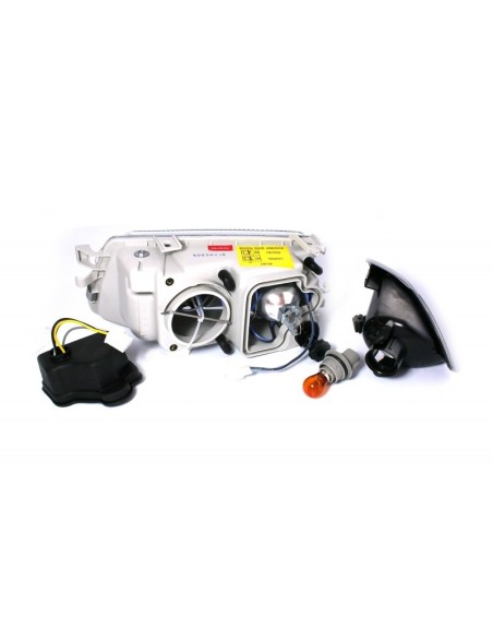 Fanali Angel Eyes per Opel Astra F (10.1991-02.1998) Nero