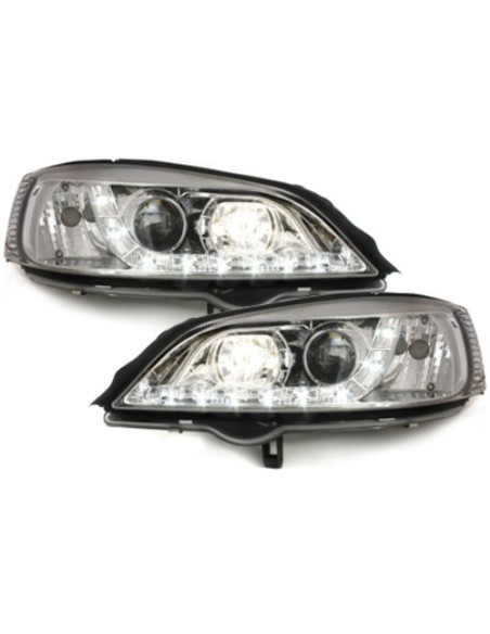 Fari DAYLINE per Opel Astra G (09.1997-02.04) DRL Chrome