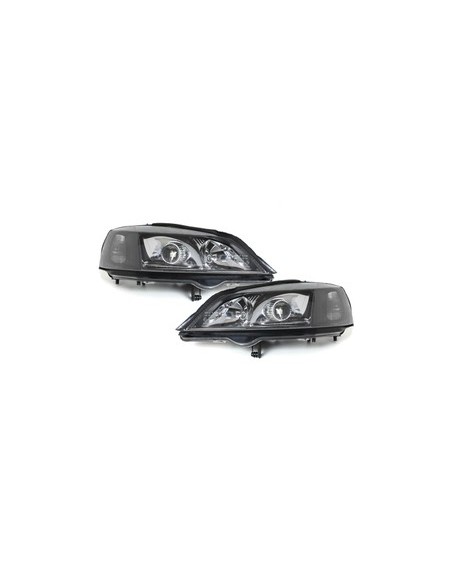 Fari per OPEL Astra G (1998-04) Nero