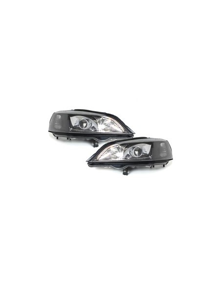Fari per OPEL Astra G (1998-04) Nero