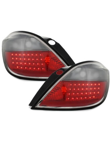 Fanali posteriori a LED per OPEL Astra H 5D 04+ _ rosso-fumo